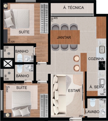 Planta Tipo Padrão